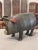 Vintage French Tole Pig Crafted W Old Metal Elements For Sale - Image 11 of 13