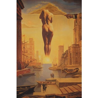 After Salvador Dali, Nude Dali's Hand Removing a Golden Fleece, Lithograph For Sale