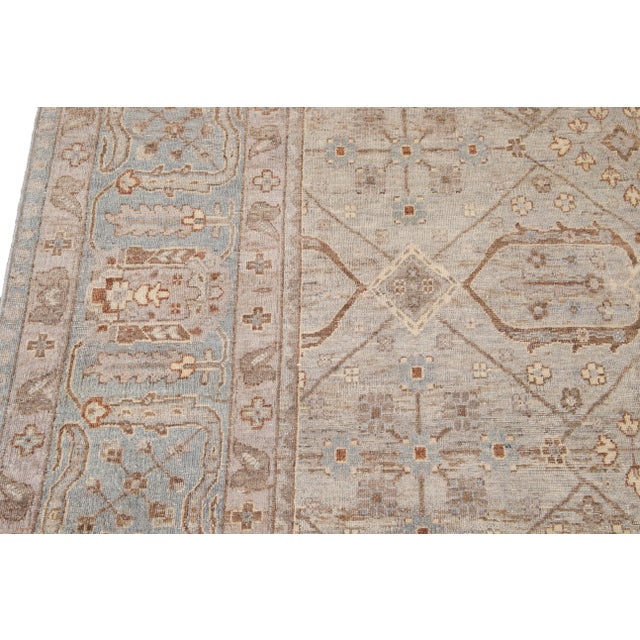 Textile 21st Century Contemporary Indian Wool Rug For Sale - Image 7 of 13