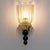 Italian Murano Glass Wall Sconces with Gold Dust Inclusions and Brass, 2000, Set of 2 For Sale - Image 3 of 10
