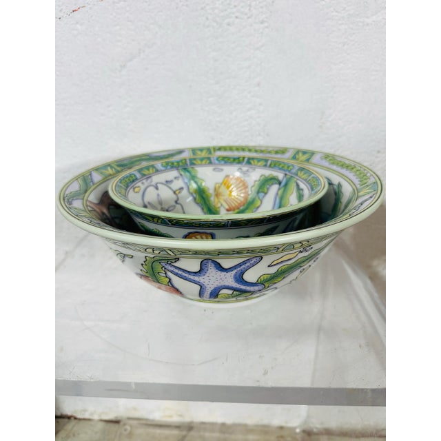 Ocean Theme Bowl Set by Andrea Sadek For Sale - Image 4 of 8