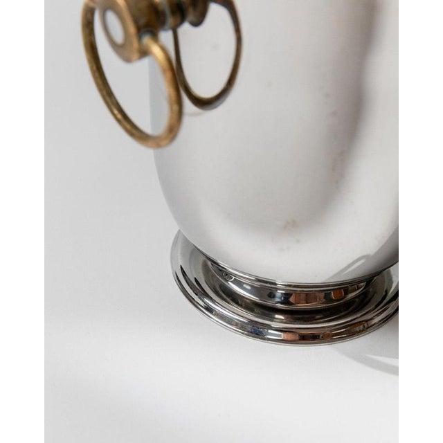 Vintage Silver-Plated Wine Cooler from Jean Couzon, 1980s For Sale - Image 10 of 11