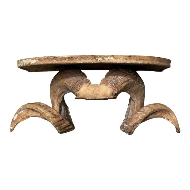 Vintage Faux Ram’s Horn Bracket For Sale
