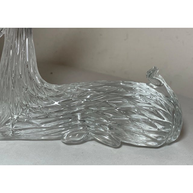 Vintage Hand Blown Murano Italian Art Studio Glass Bull Goat Sculpture Statue For Sale - Image 10 of 12