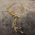 2000 - 2009 A 2000s High Quality Costume Jewelry Gilt Metal Italian Snake Necklace For Sale - Image 5 of 16