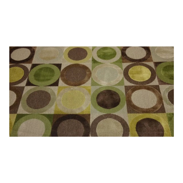 Clarence House Turnadot Green Fabric For Sale