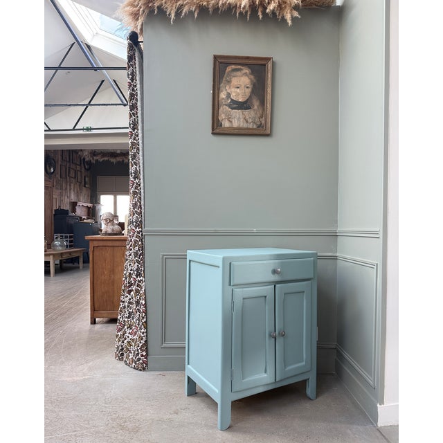 1940s Small Parisian Blue Sideboard, 1940s For Sale - Image 5 of 10