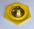 Gold Mid-Century Yellow Ceiling Lamp, Italy, 1970s For Sale - Image 8 of 15