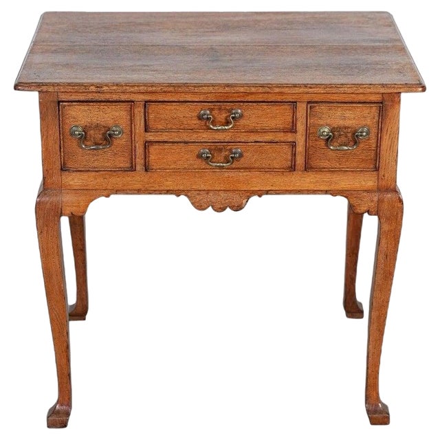 19th Century Georgian English Oak Low Boy, 1800s For Sale