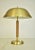Swedish Art Deco Brass and Oak Table Lamp by Falkenbergs Belysning Ab, 1940s For Sale - Image 11 of 11