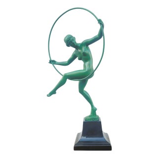 Briand, Hoop Dancer, 1920s, Spelter For Sale