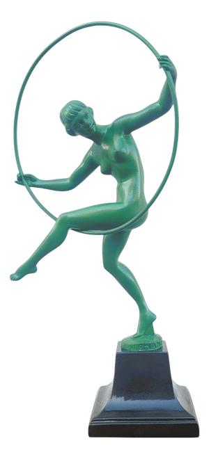 Briand, Hoop Dancer, 1920s, Spelter