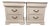 Pair of Three-Drawer Traditional Nightstands in Natural Linen For Sale