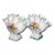 Vintage Elba Alcobaca Portugal Finger Scalloped Bud Vases-Set of 2 For Sale