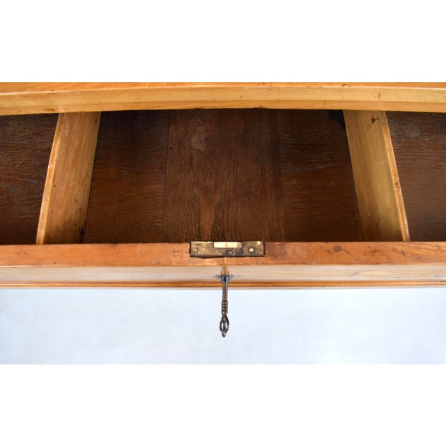 Amber 19th Century French Directoire Commode in Yew Wood, Neoclassical Style For Sale - Image 8 of 16