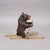 Rustic Antique Carved Black Forest Skiing Bear, Brienz Switzerland Ca. 1930 For Sale - Image 3 of 8