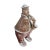 Peruvian Folk Art Pottery Terracotta Clay Sculpture Bank Man Saxophone 8" Tall For Sale - Image 4 of 8