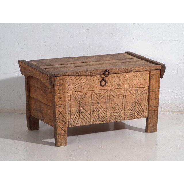 Transylvanian Carved Beech Chest For Sale - Image 13 of 13