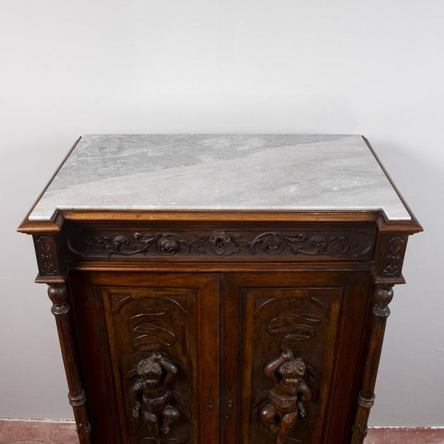 Carved Secretaire with Drawers For Sale - Image 13 of 18