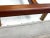 Wood Late 20th Century Gio Ponti Style Italian Modern Bench With Sculptural Wood Base and Brass Accents For Sale - Image 7 of 13