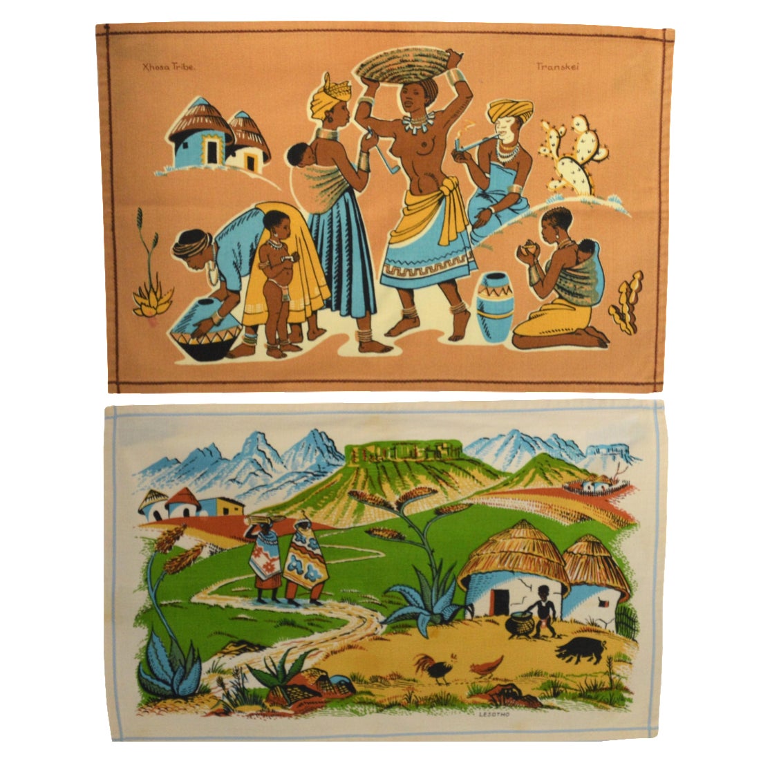 Vintage South African Placemats Set of 2 Chairish