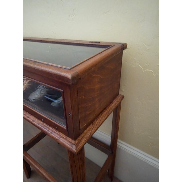 English Mercantile Display Cabinet on Base For Sale - Image 4 of 11