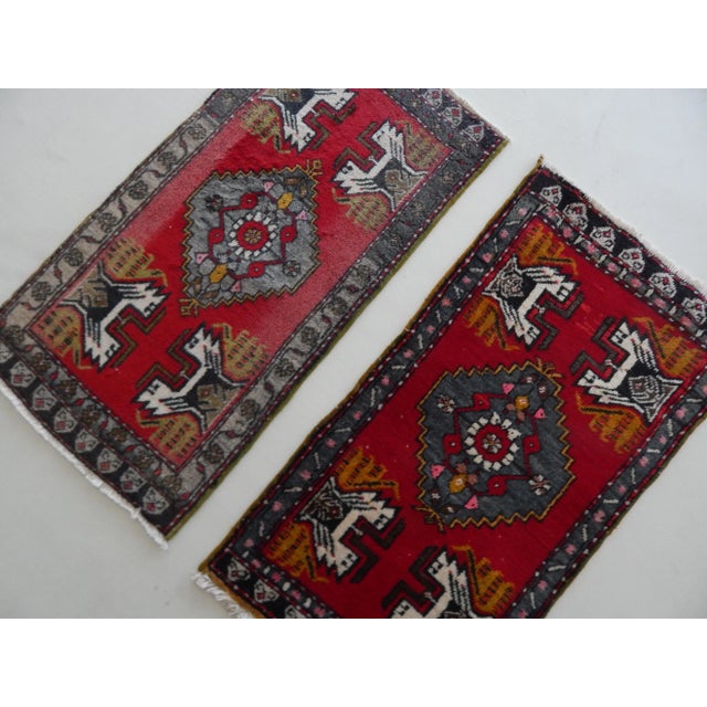 Boho Chic Small Turkish Runner 21'' X 41'' - a Pair For Sale - Image 3 of 9