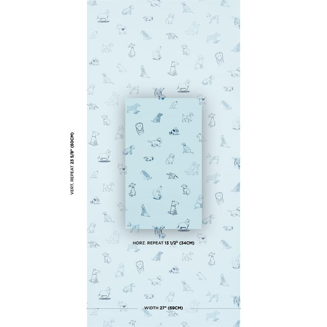 Part of the New Yorker Collection, Good Dogs Everywhere is a delightful peel-and-stick wallpaper featuring beloved canines...