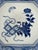 Antique Japanese Octagonal Blue and White Porcelain Plate With Butterly and Floral Design For Sale - Image 6 of 18