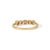 14k Gold Cushion Multi-Color Natural Diamond Five-Stone Band Ring Size 5 For Sale - Image 10 of 18