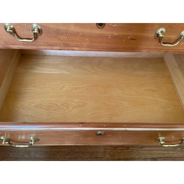 Pair of Harden Solid Cherry 4-Drawer Georgian Chests – Bachelor Chests / Nightstands For Sale - Image 15 of 18