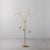 Polished nickel 3 arm floor lamp by schwung dimensions: d 124.1 x w 129.3 x h 182.6 cm materials: solid brass, hand-blown...