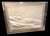 Vintage, Large, Frank Gallo Signed Reclining Nude 3D Paper Relief Wall Sculpture Limited Edition Numbered 95/200 in Lucite...