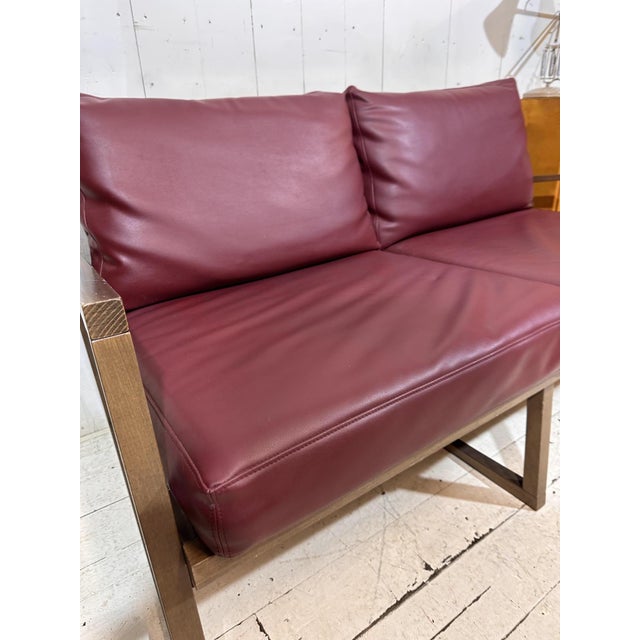 Red Vintage Two-Seater Sofa in Red Leather by Andy Thornton, 1995 For Sale - Image 8 of 13