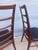 Wood Danish Tall Back Ladder Dining Chair, Teak and Upholstery, 1965 For Sale - Image 7 of 8
