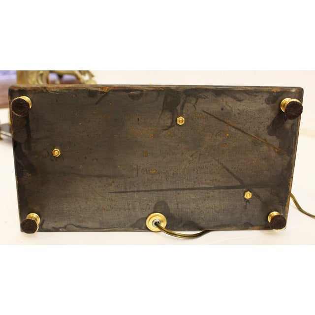 Mid-Late 19th Century Pair of French Bronze Chenets Mounted as Lamps For Sale - Image 13 of 13