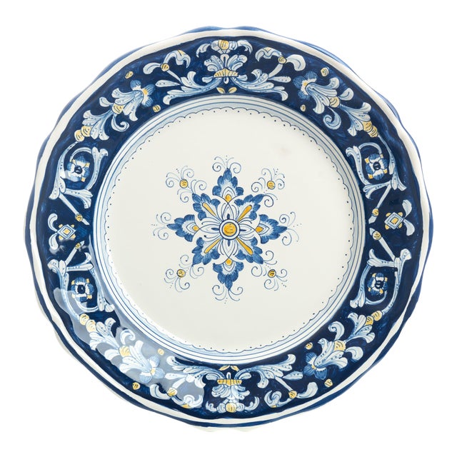 Dinner Plate, Full Design, Antico Deruta For Sale