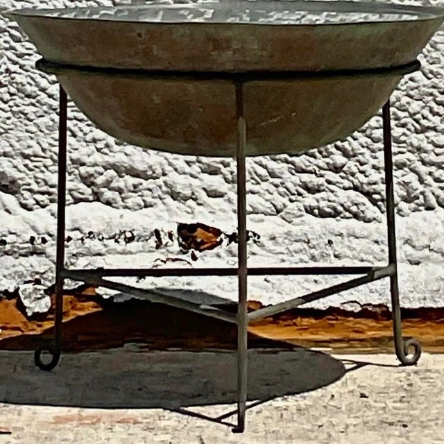 Vintage Patinated Collectors Drum Table For Sale - Image 10 of 13