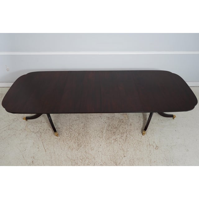 Stickley Flame Mahogany Double Pedestal Dining Table For Sale - Image 14 of 18
