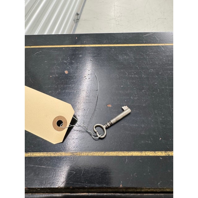 Black 1920s Chinoiserie Drop Front Desk For Sale - Image 8 of 8