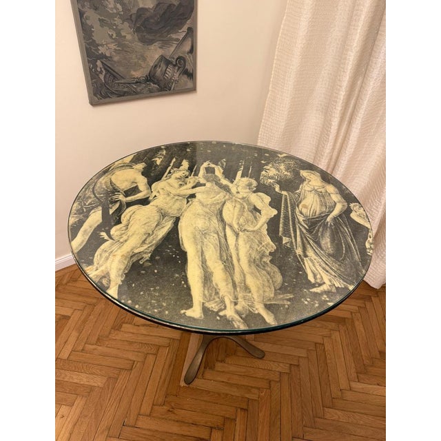 Glass Mid-Century Center Table or Occasional Table attributed to Osvaldo Borsani, 1950s For Sale - Image 7 of 13