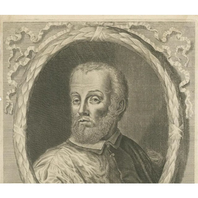Hugo de Groot, Portrait of Cardinal Granvelle Dutch Engraving, 1681, Print For Sale - Image 6 of 10