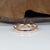 Gold Earth-Mined Diamond Band Ring in Solid 14k Rose Gold | Classic Fine Jewelry, Size 6.75 For Sale - Image 8 of 9