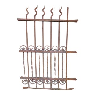 Antique Victorian Iron Gate For Sale