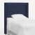 Red from Scalamandre crafted by Cloth & Company Hudson Twin Headboard, Navy Blue Solid Linen For Sale In Chicago - Image 6 of 6