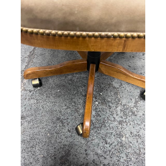 Century Furniture Camden Leather Office Chair For Sale - Image 10 of 12