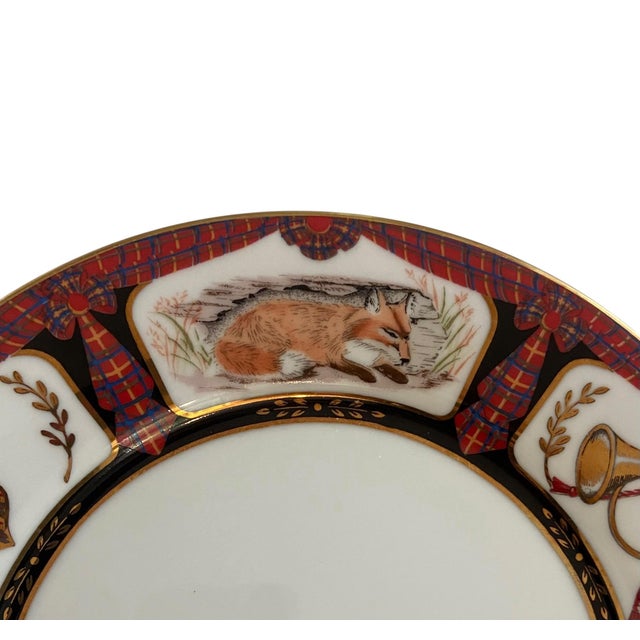 Ceramic 1990s The Bombay Company Royal Equestrian Dinner Plates, Set of 4 For Sale - Image 7 of 12