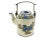 Charming Chinese hand painted floral design large ceramic teapot with solid brass handle. The tea pot can be a great...