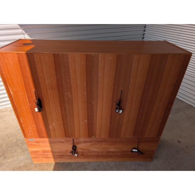 1970s Clausen & Son Danish Modern Teak and Veneer China Cabinet Display Hutch For Sale - Image 9 of 16