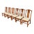 Thomasville Mid-Century Hollywood Regency Chinoiserie Carved Walnut Dining Chairs, Set of Six For Sale